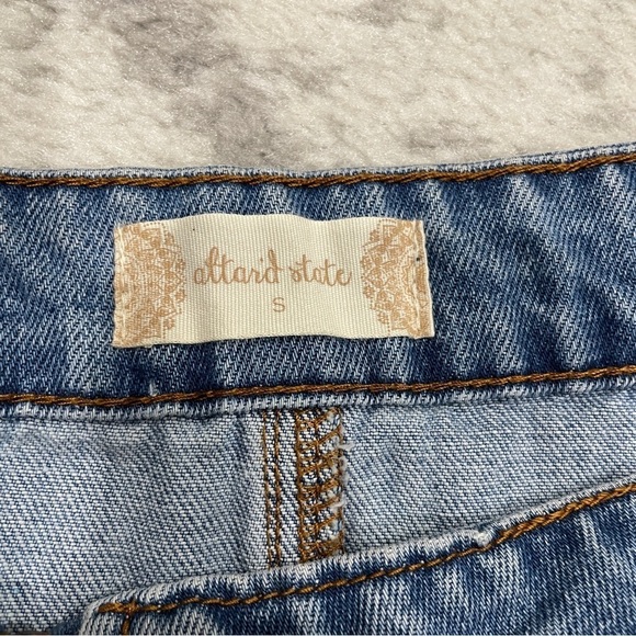 Altar'd State Zipper Denim Mini Skirt - Picture 4 of 8